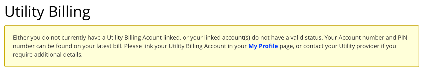 Utlity Billing - MyBrooks